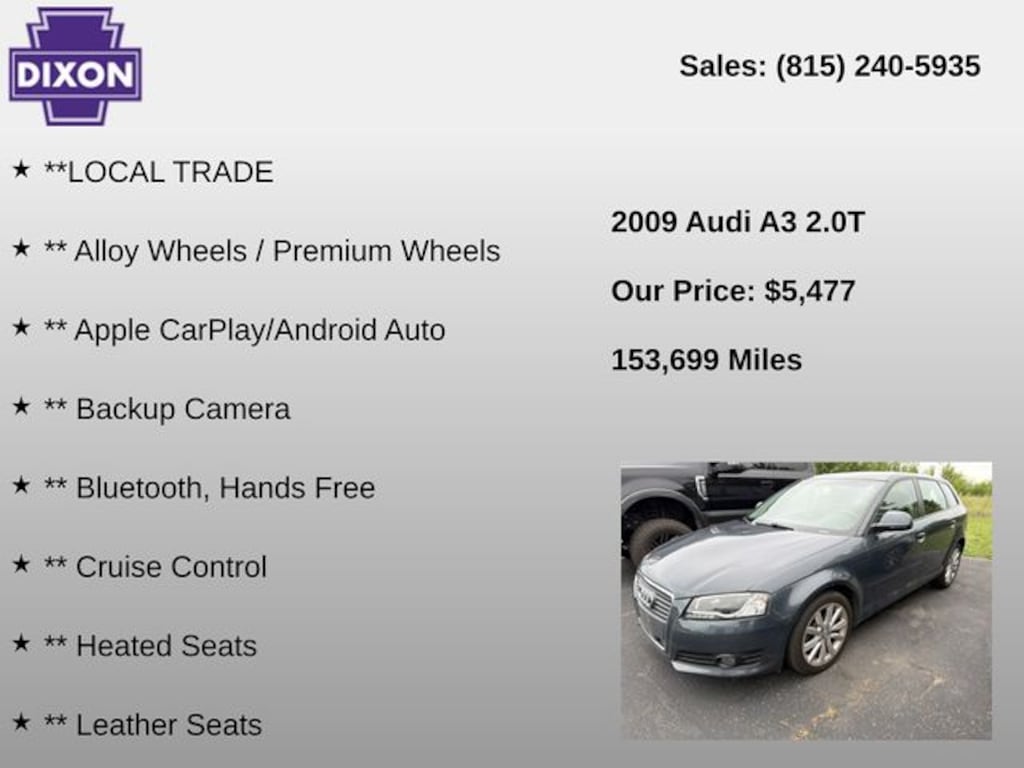 Used 2009 Audi A3 2.0T Hatchback