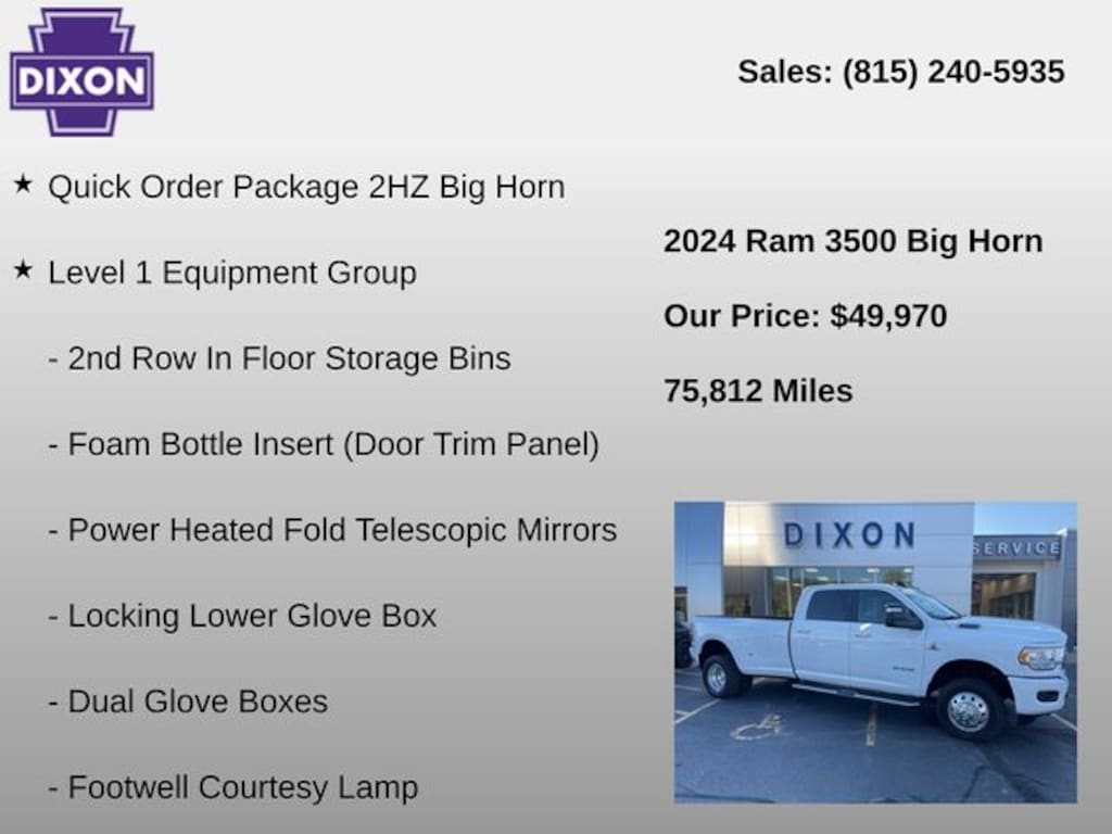 Used 2024 Ram 3500 Big Horn Truck