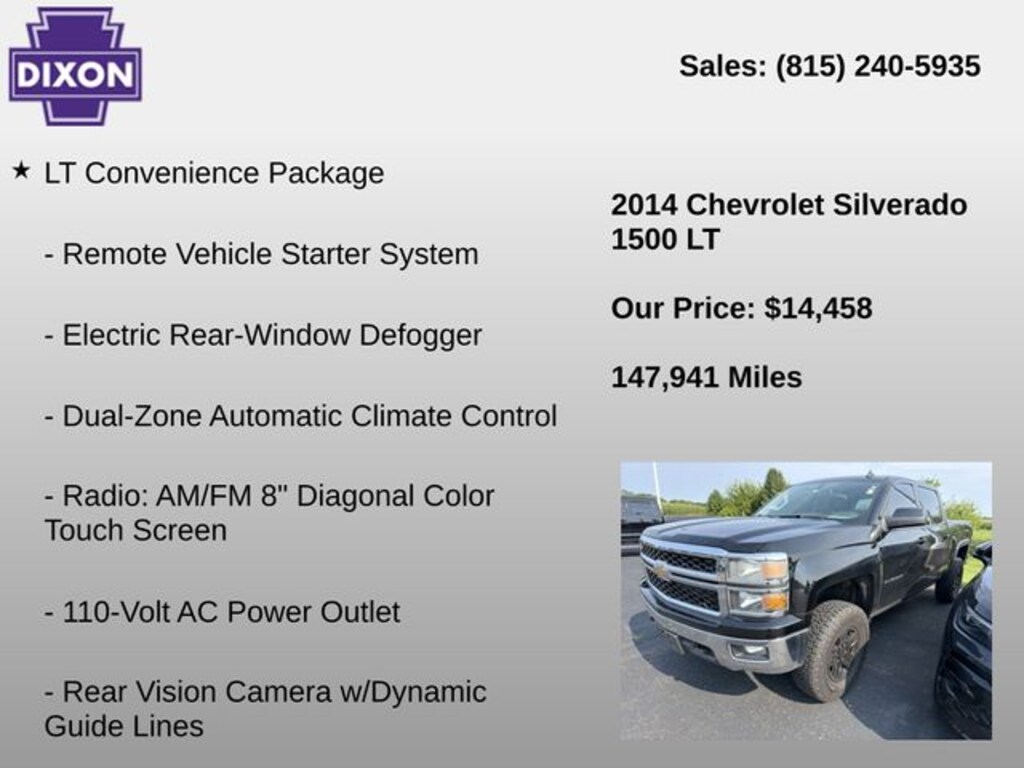 Used 2014 Chevrolet Silverado 1500 LT Truck