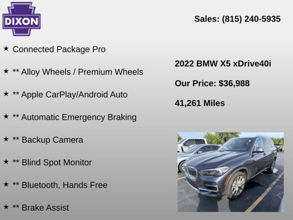 Used 2022 BMW X5 xDrive40i SUV