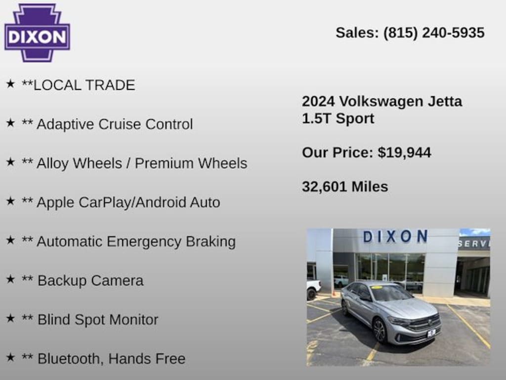 Used 2024 Volkswagen Jetta 1.5T Sport Sedan