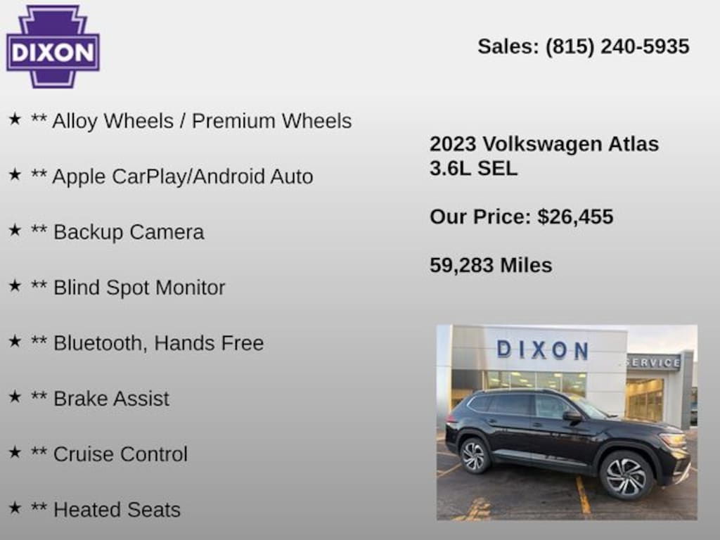 Used 2023 Volkswagen Atlas SEL SUV