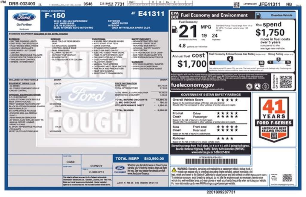 Used 2018 Ford F-150 XL Truck