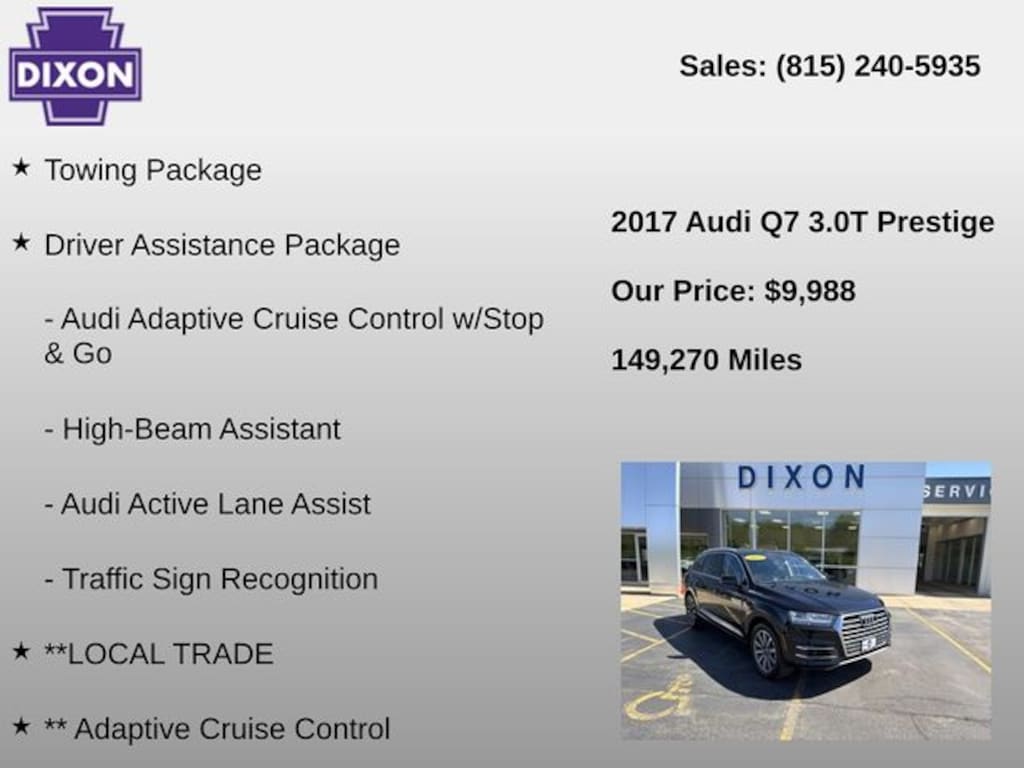 Used 2017 Audi Q7 3.0T Prestige SUV