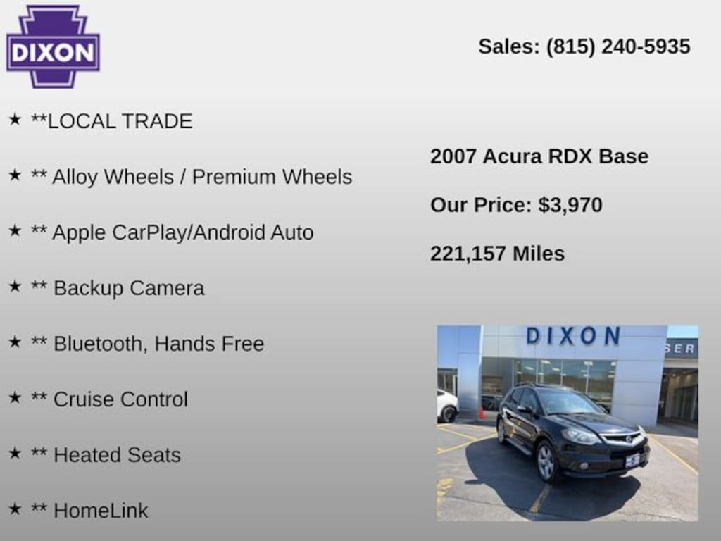 Used 2007 Acura RDX Technology Package SUV