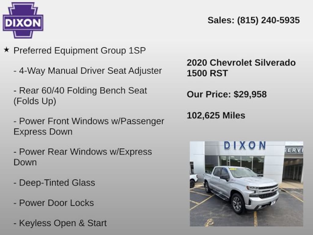 Used 2020 Chevrolet Silverado 1500 RST Truck
