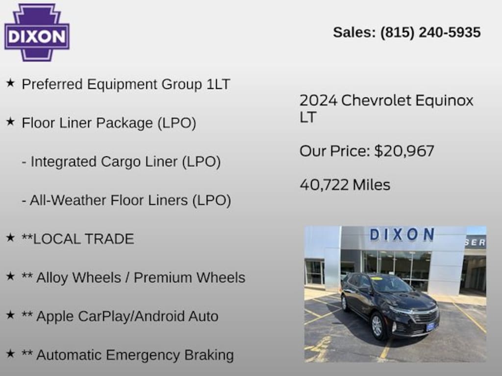 Used 2024 Chevrolet Equinox LT SUV