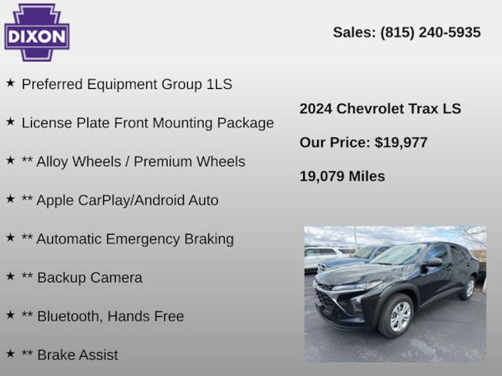 Used 2024 Chevrolet Trax LS SUV