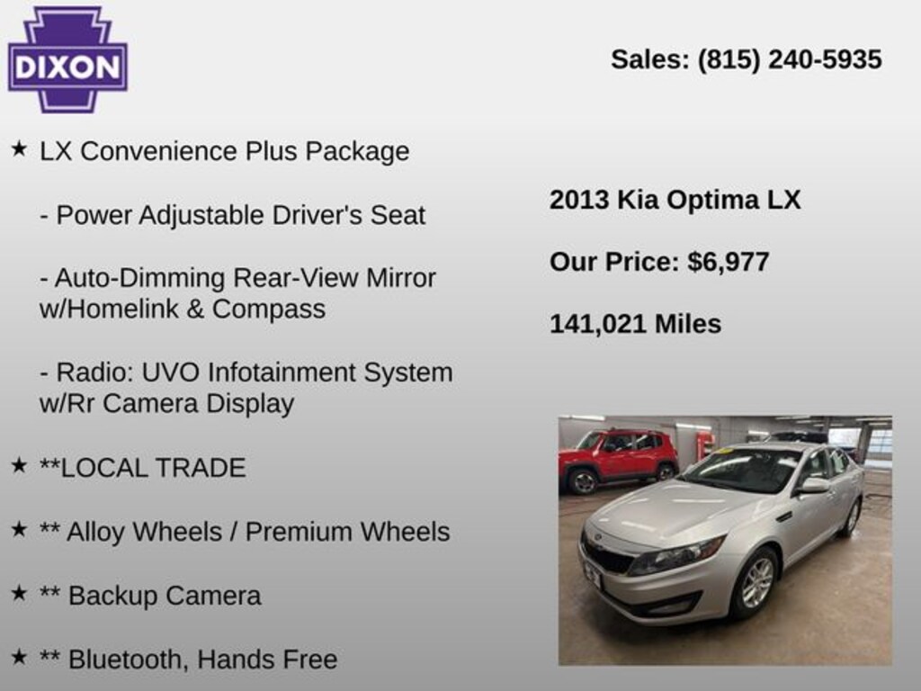 Used 2013 Kia Optima LX Sedan