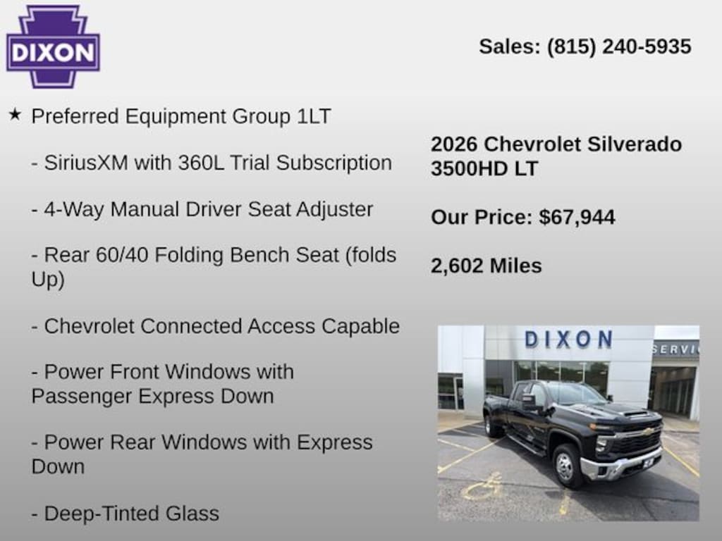 Used 2026 Chevrolet Silverado 3500HD LT Truck