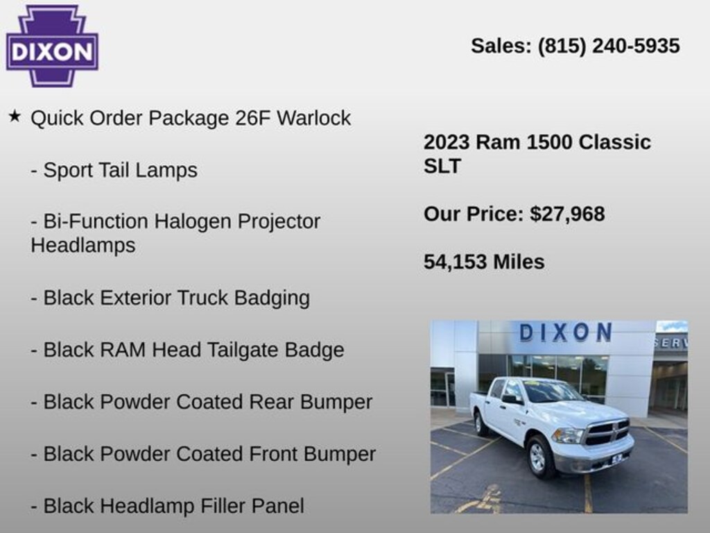 Used 2023 Ram 1500 Classic SLT Truck
