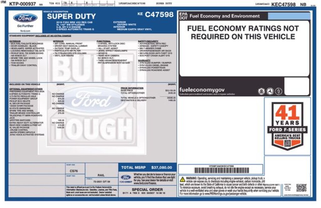 Used 2019 Ford F-250SD XL Truck