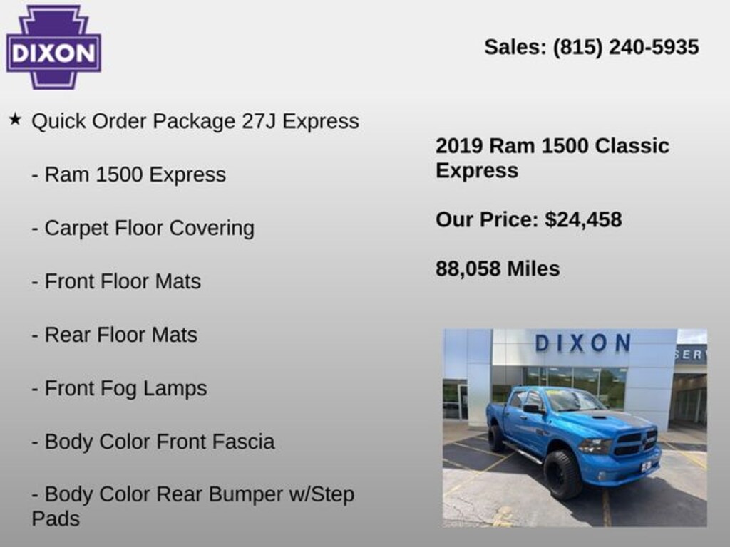 Used 2019 Ram 1500 Classic Express Truck