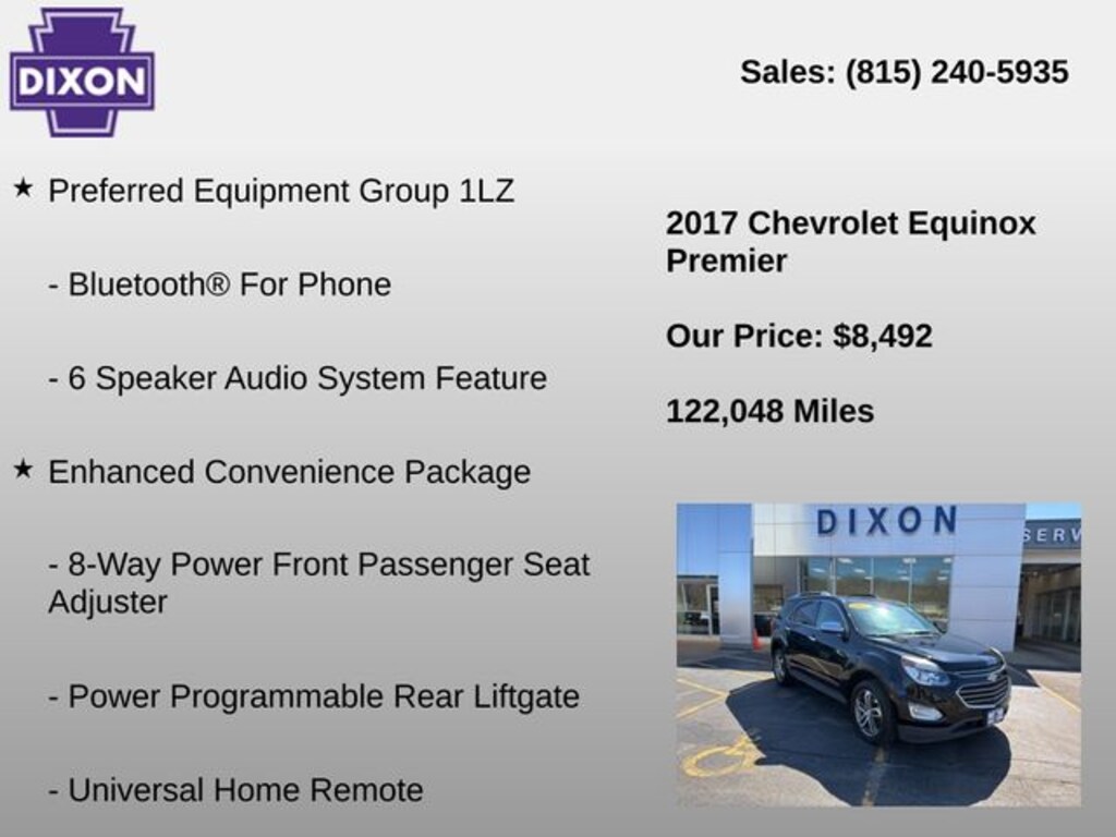 Used 2017 Chevrolet Equinox Premier SUV