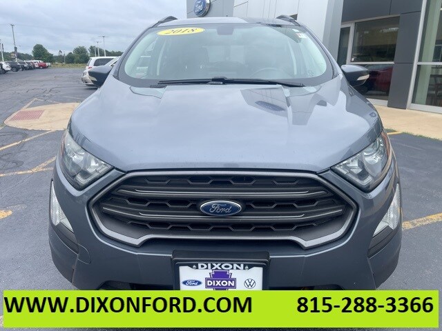 Used 2018 Ford Ecosport SES with VIN MAJ6P1CL2JC190326 for sale in Dixon, IL