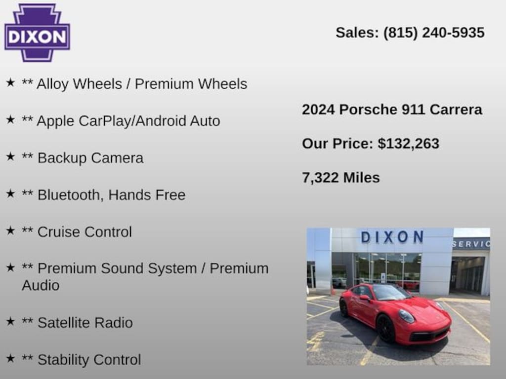 Used 2024 Porsche 911 Carrera Coupe