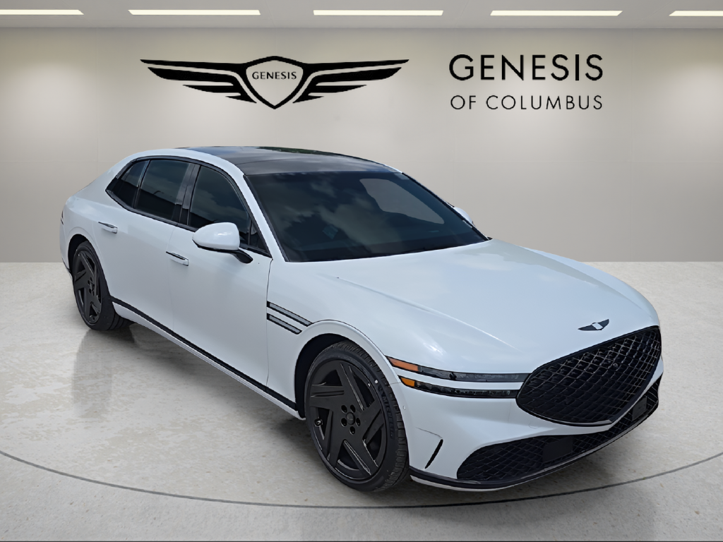 New 2026 Genesis G90 3.5T e-SC Prestige Black Sedan