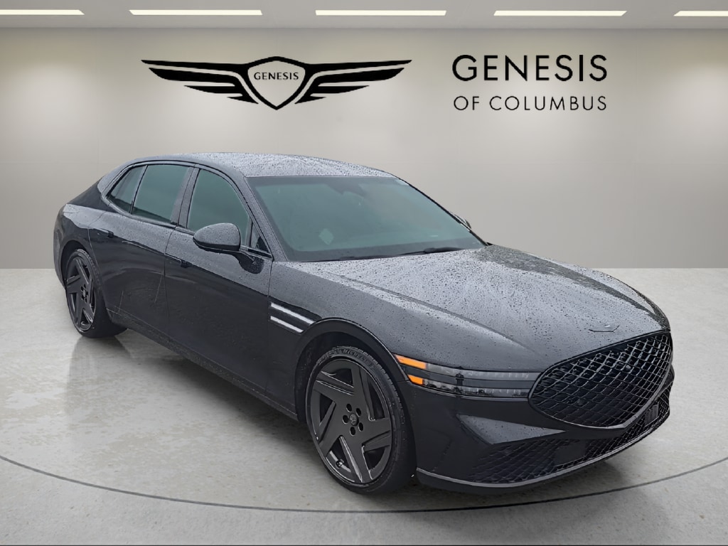 New 2026 Genesis G90 3.5T e-SC Prestige Black Sedan