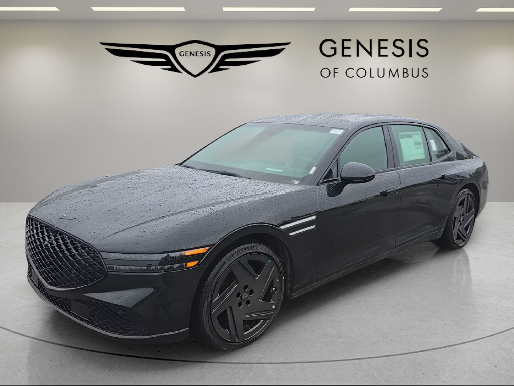 New 2026 Genesis G90 3.5T e-SC Prestige Black Sedan