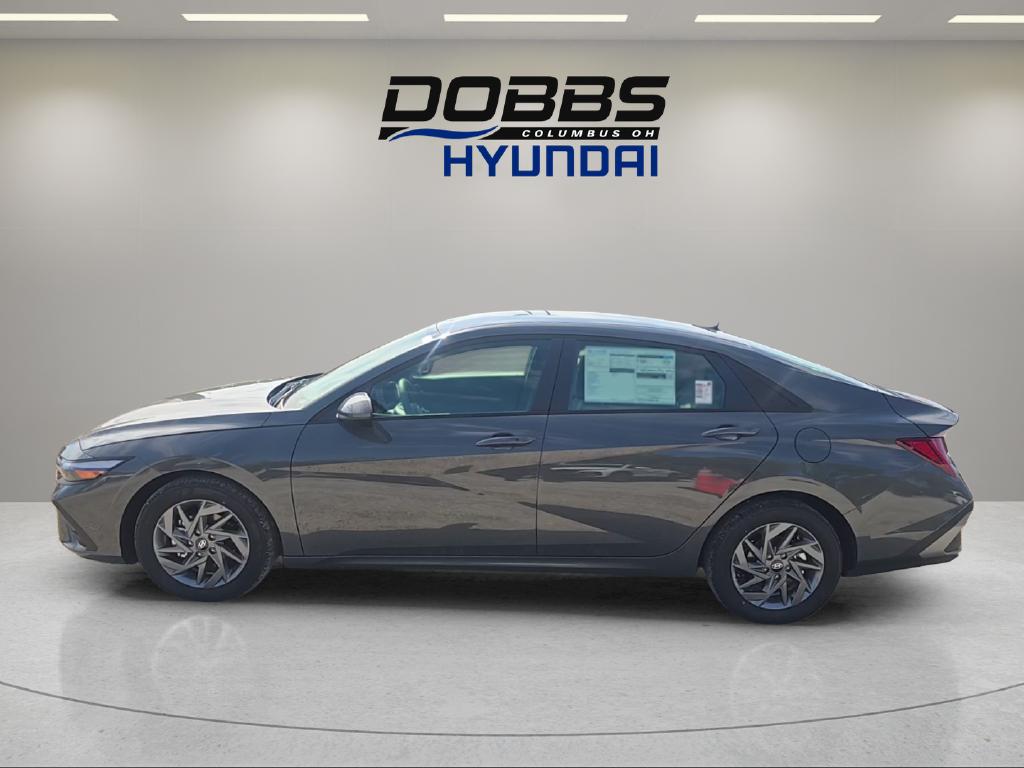 New 2026 Hyundai Elantra Hybrid Blue Sedan