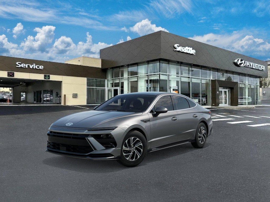 New 2026 Hyundai Sonata Hybrid Blue Sedan