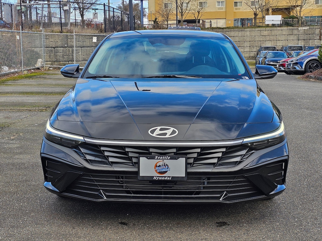 New 2026 Hyundai Elantra Hybrid Blue Sedan