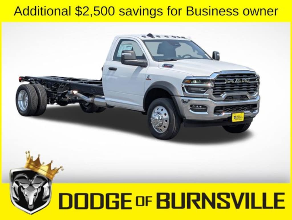 New 2026 Ram 5500 TRADESMAN CHASSIS REGULAR CAB 4X4 120' CA Pickup