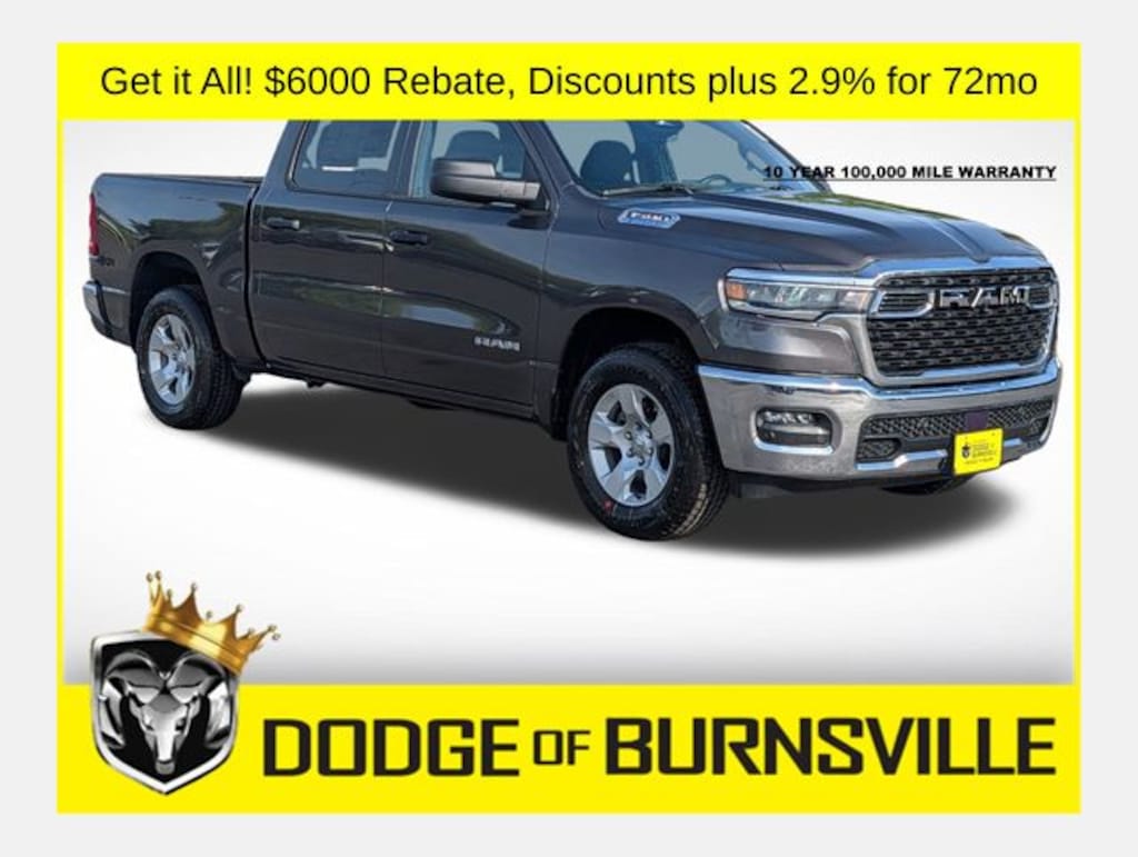 New 2026 Ram 1500 BIG HORN CREW CAB 4X4 5'7 BOX Pickup