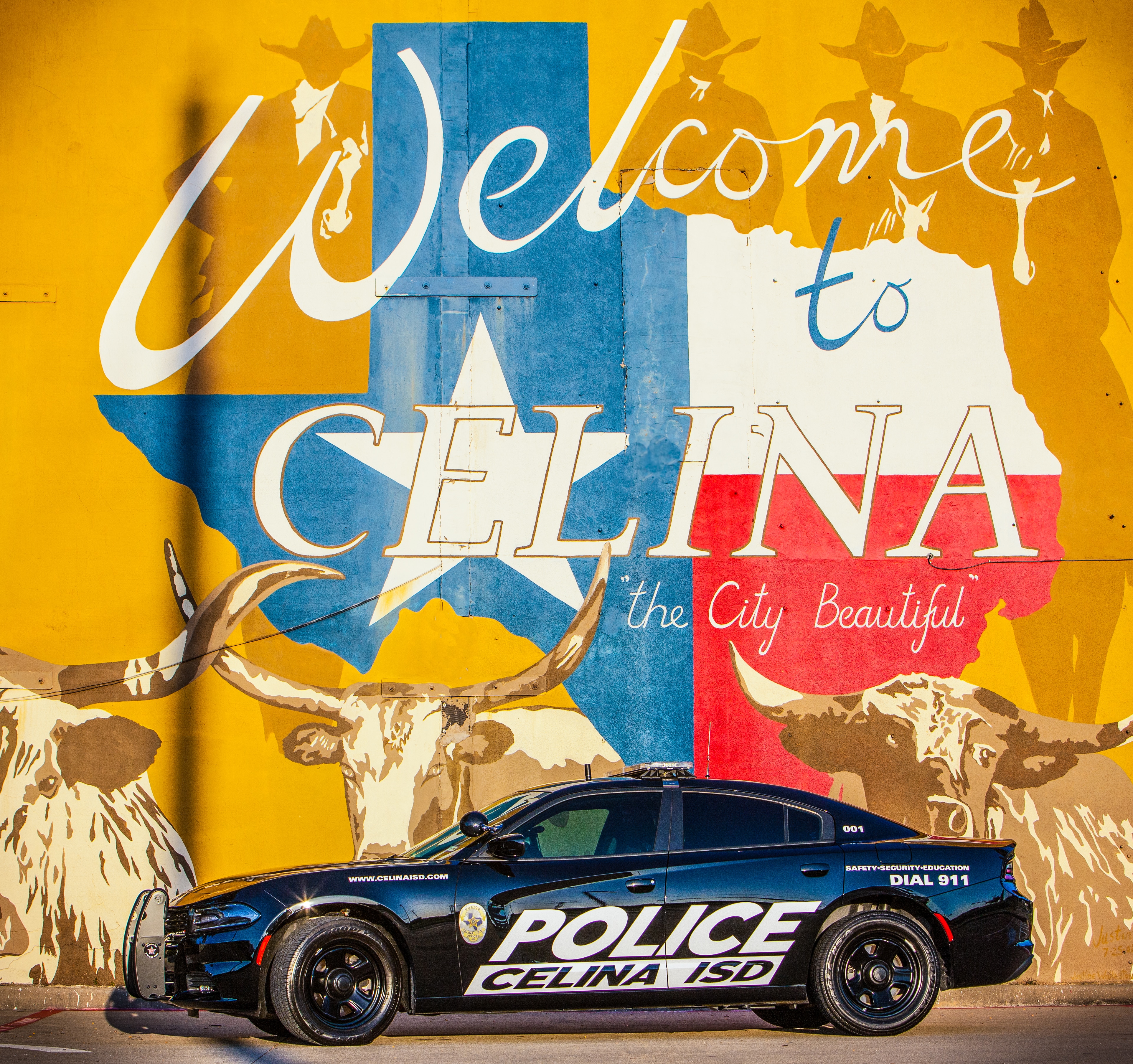 Celina, TX police car supplied by Dodge City of McKinney