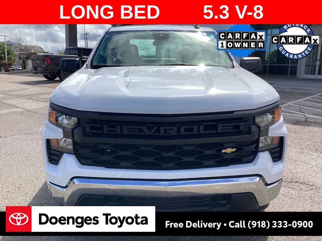 Used 2024 Chevrolet Silverado 1500 Work Truck with VIN 3GCNAAED4RG286657 for sale in Bartlesville, OK