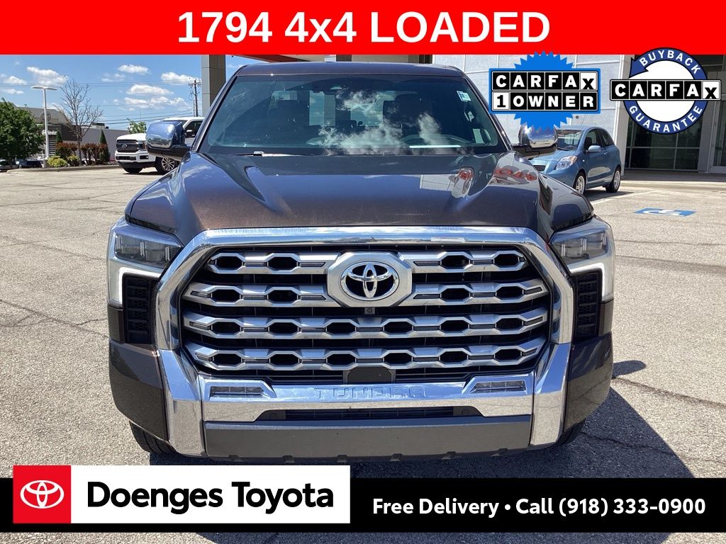 Used 2023 Toyota Tundra 1794 Edition with VIN 5TFMA5DB5PX107280 for sale in Bartlesville, OK