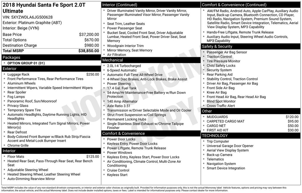 2018 Hyundai Santa Fe Sport 2.0T Ultimate's photo