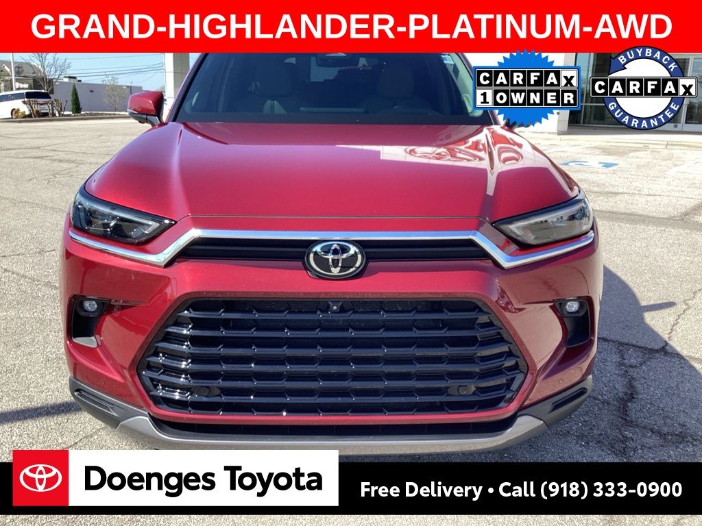 Used 2024 Toyota Grand Highlander Platinum with VIN 5TDAAAB50RS007573 for sale in Bartlesville, OK
