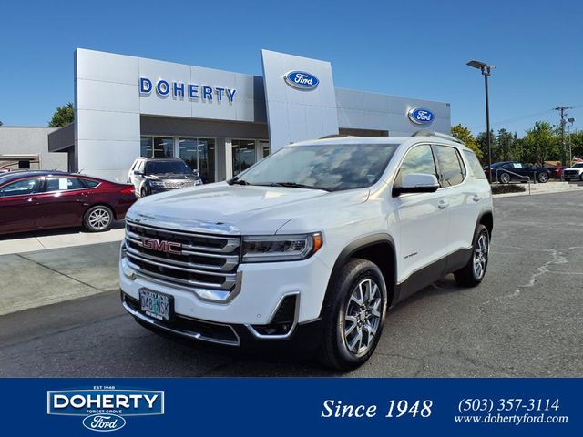 Summit White 2022 GMC Acadia SLT AWD SUV / Crossover Four-Wheel Drive 9-Speed Automatic