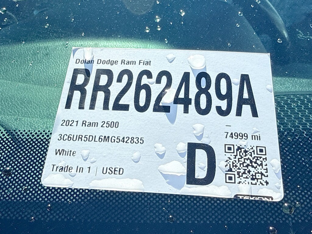 Certified 2021 Ram 2500 Big Horn Crew Cab Pickup