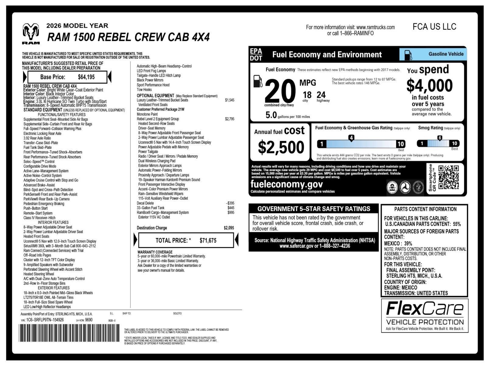2026 RAM 1500 Rebel - Photo 3
