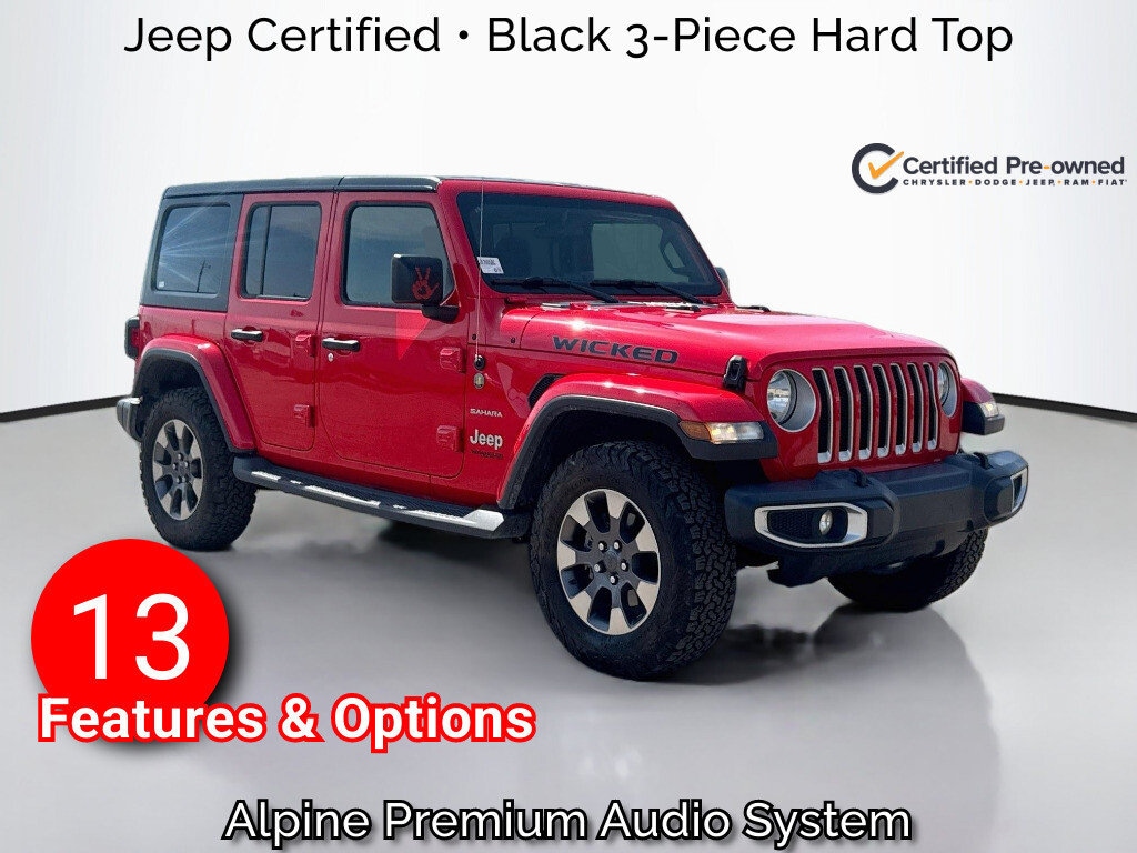 Used 2018 Jeep Wrangler Unlimited Sahara 4x4 Convertible