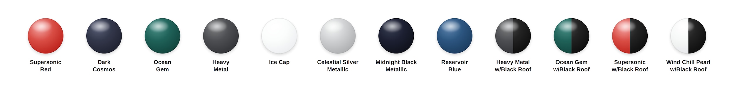 2026 Toyota Camry Color Swatches