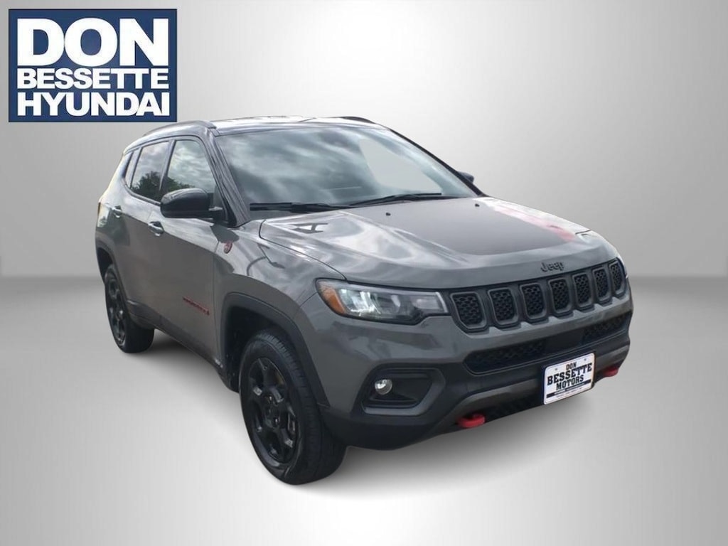 Used 2023 Jeep Compass Trailhawk with VIN 3C4NJDDN6PT557881 for sale in Minot, ND