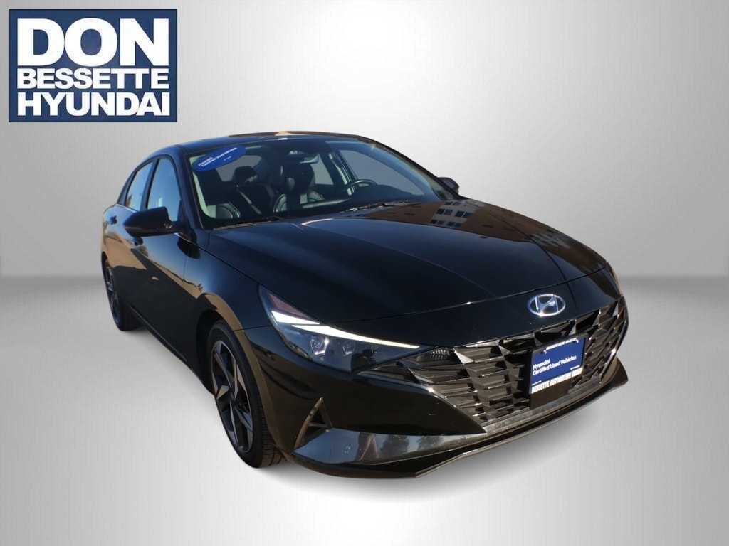 Used 2022 Hyundai Elantra Limited with VIN KMHLP4AGXNU329831 for sale in Minot, ND