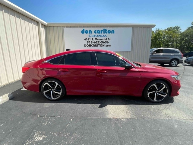 Used 2022 Honda Accord Sport with VIN 1HGCV2F3XNA008900 for sale in Tulsa, OK