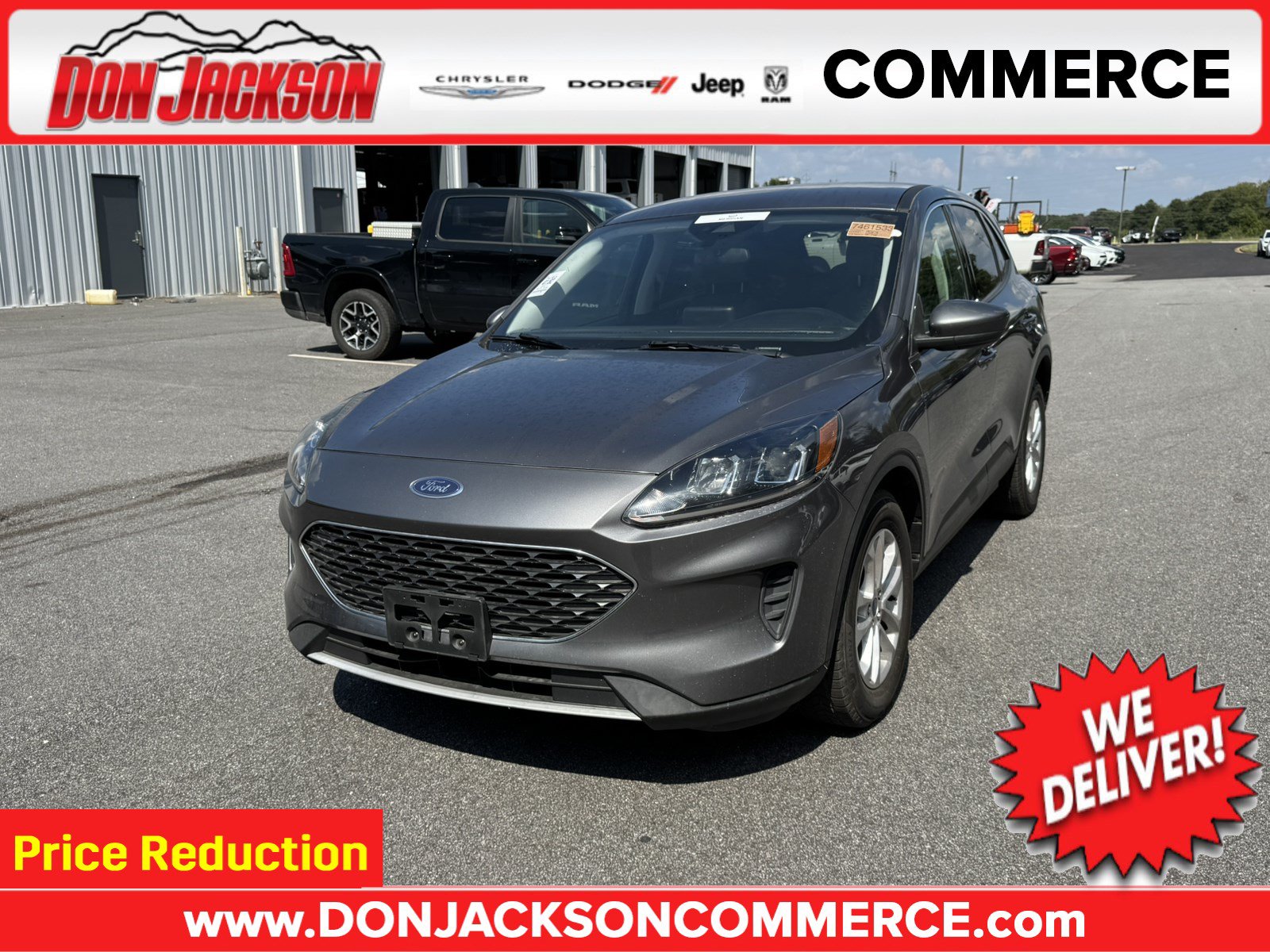 Used 2021 Ford Escape SE with VIN 1FMCU0G68MUB33563 for sale in Commerce, GA