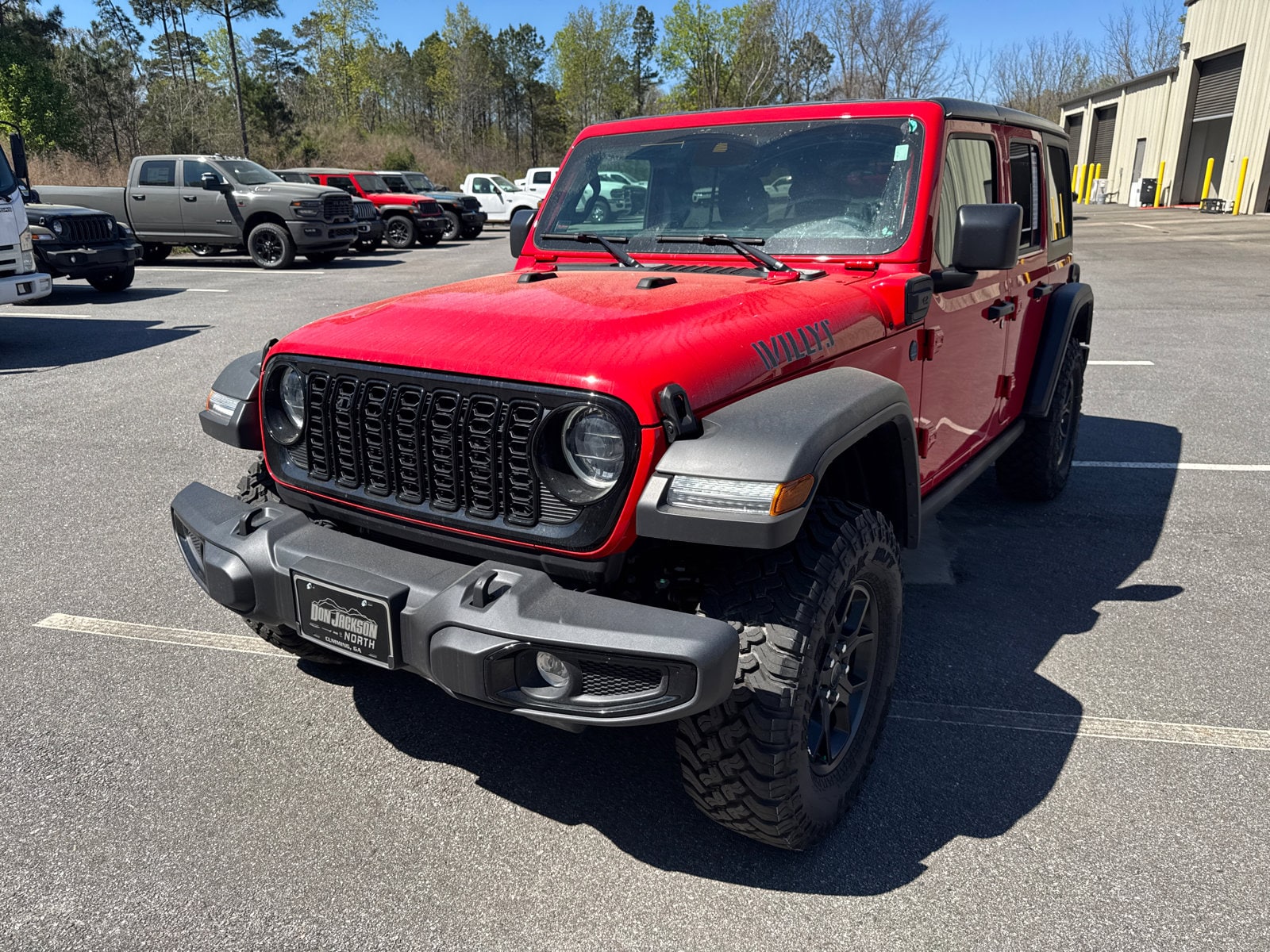 Used 2025 Jeep Wrangler 4xe Willys 4XE with VIN 1C4RJXN64SW579861 for sale in Commerce, GA