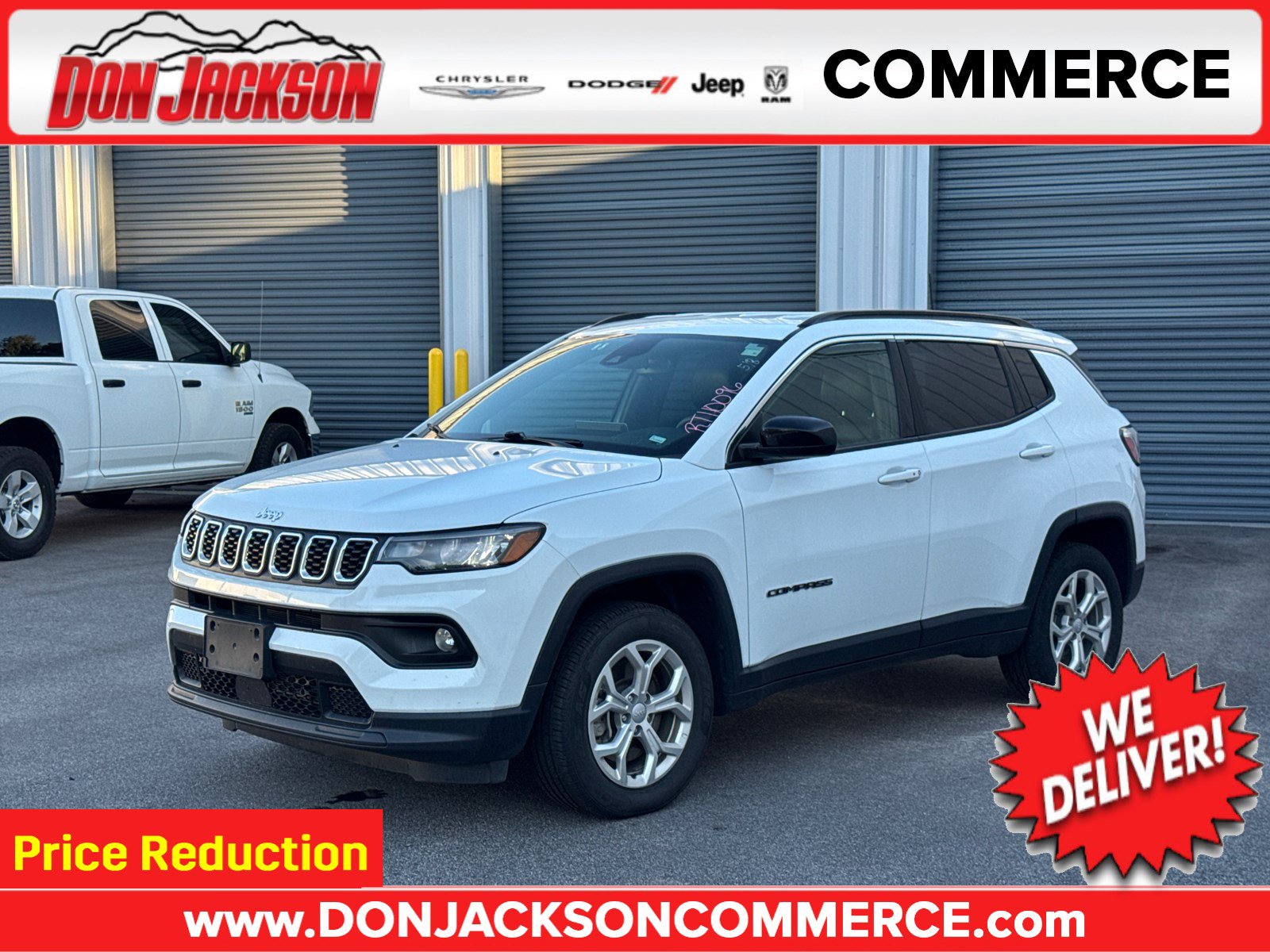 Used 2024 Jeep Compass Latitude with VIN 3C4NJDBN2RT110096 for sale in Commerce, GA