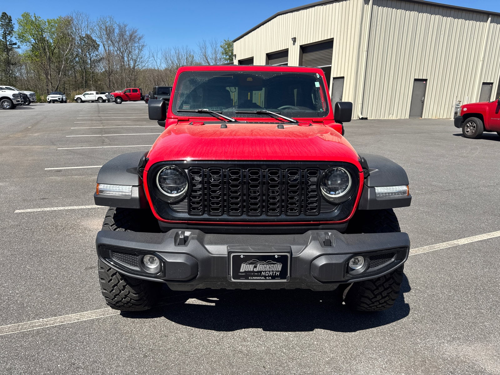 Used 2025 Jeep Wrangler 4xe Willys 4XE with VIN 1C4RJXN64SW579861 for sale in Commerce, GA