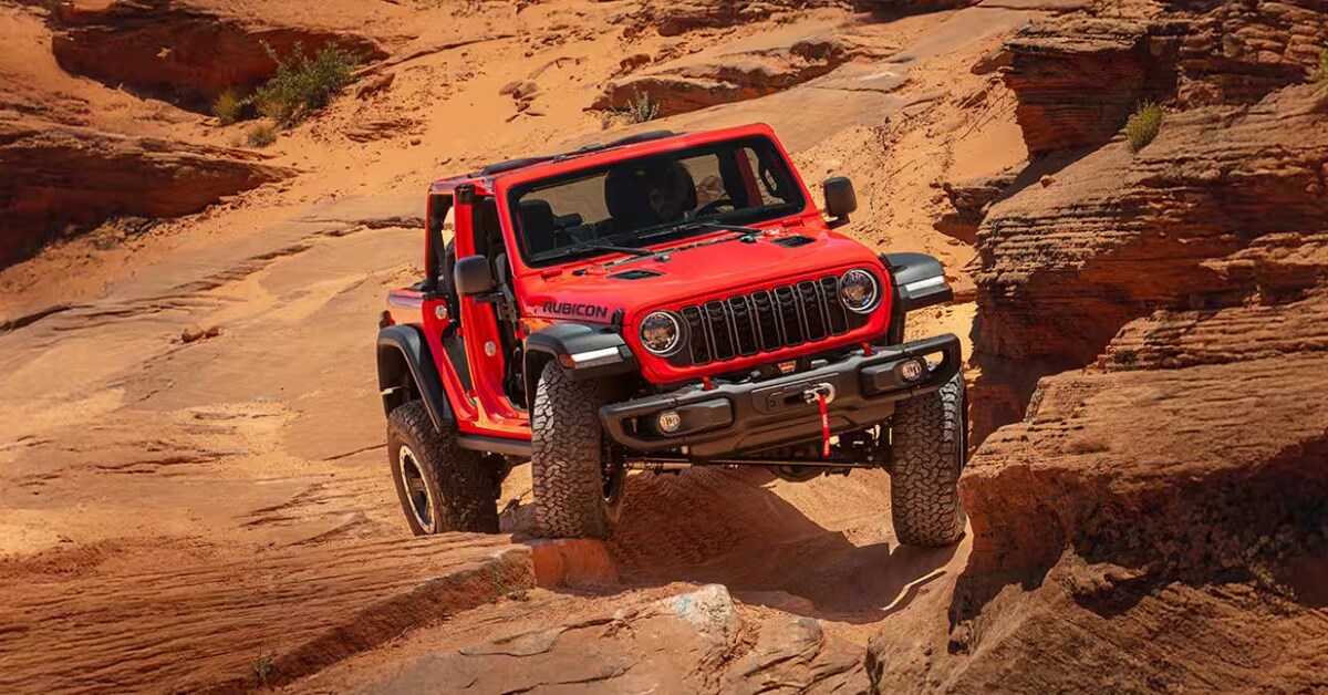 2026 Jeep Wrangler - Driving over rocky terrain