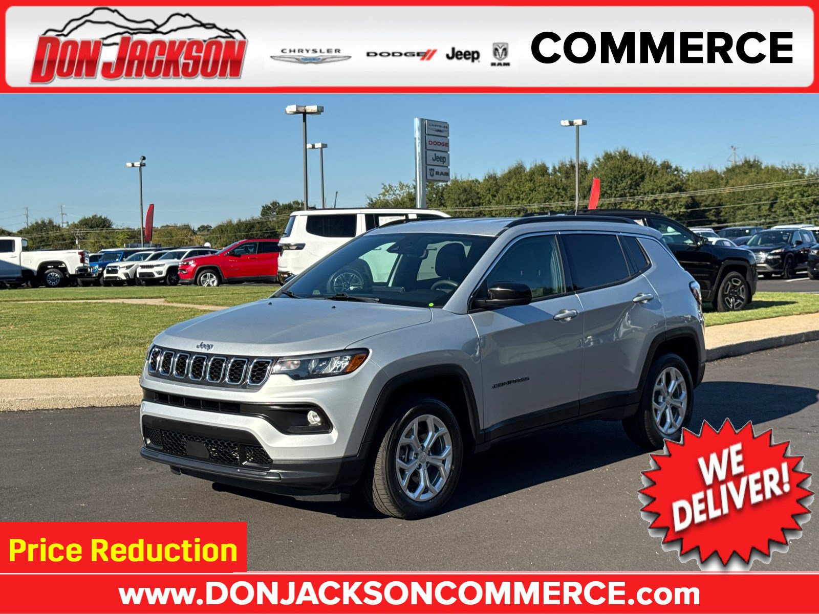 Used 2024 Jeep Compass Latitude with VIN 3C4NJDBNXRT117961 for sale in Commerce, GA