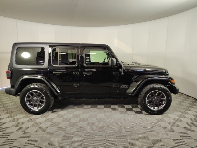 Used 2021 Jeep Wrangler Unlimited 80TH with VIN 1C4HJXDNXMW741693 for sale in Brainerd, Minnesota