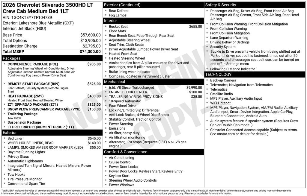 2026 Chevrolet Silverado 3500 HD LT - Photo 39