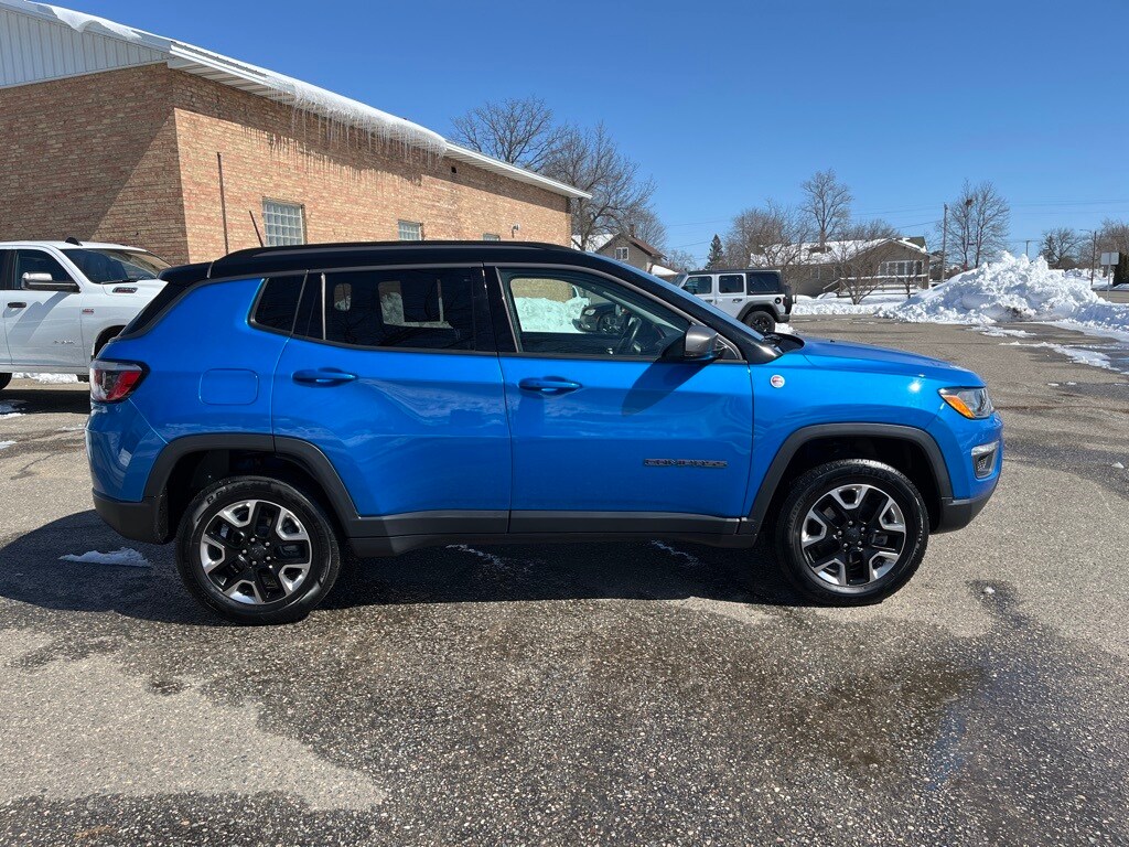 Used 2018 Jeep Compass Trailhawk with VIN 3C4NJDDB7JT129573 for sale in Grand Rapids, Minnesota